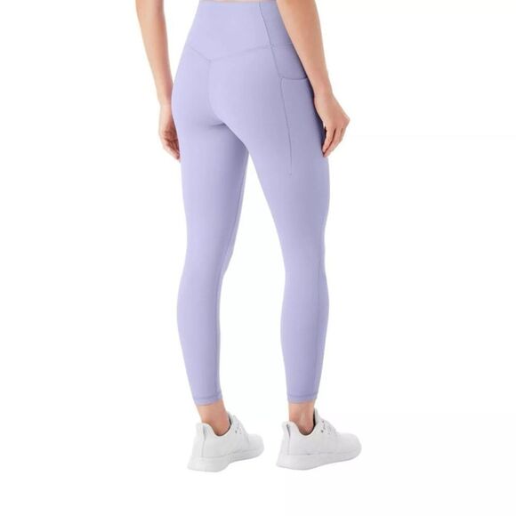 Women Lila Purple High-Waisted Leggings XL with Stretchy Fabric New Members Mark - Picture 5 of 7